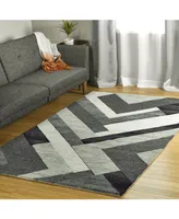 Kaleen Alzada ALZ03-38 Charcoal 5' x 7'9" Area Rug