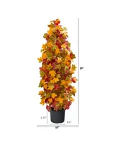 Nearly Natural 39" Autumn Maple Artificial Tree