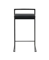 Fuji Black Counter Stool