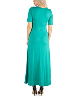 24seven Comfort Apparel Women's Casual Maxi Dress