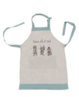 Manor Luxe Animal's Fun Holiday Party Embroidered Apron