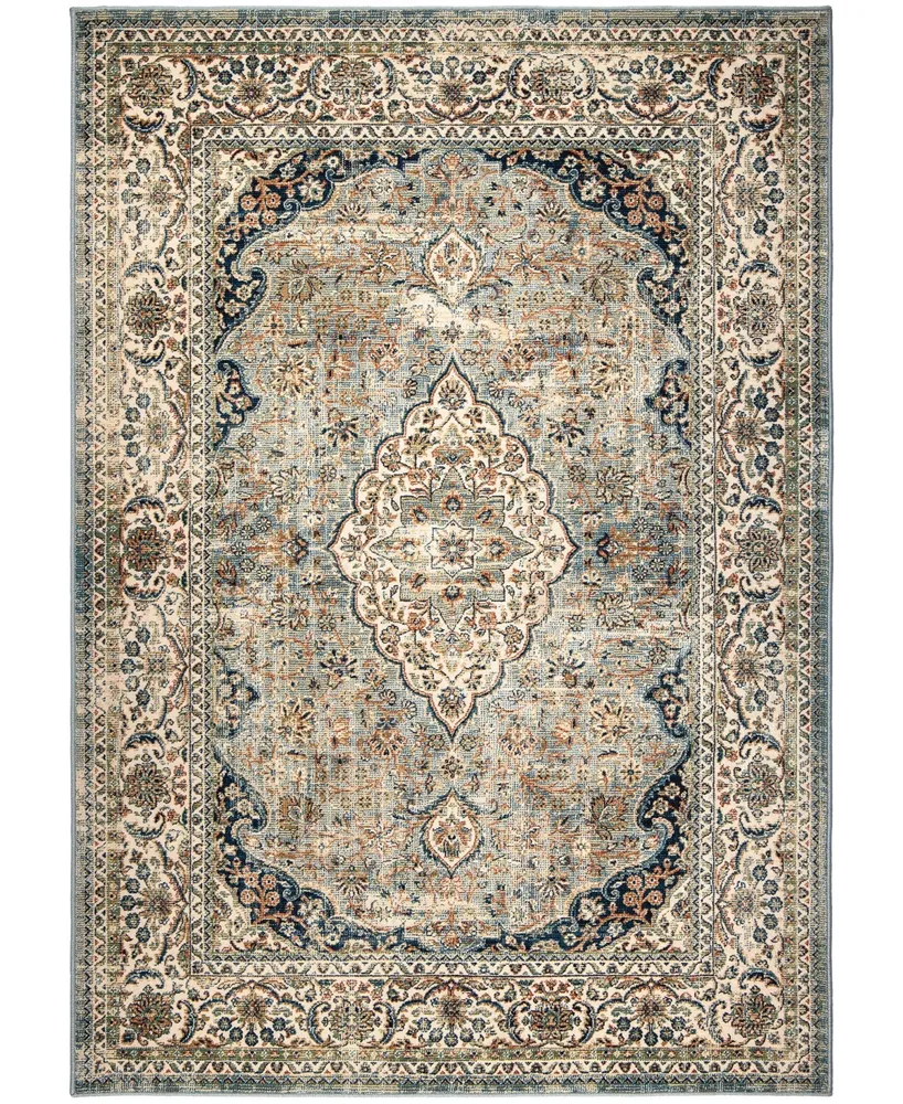 Orian Alexandria Kerman Estate Blue Thatch 5'1" x 7'6" Area Rug