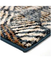 Orian Adagio Textured Penny Blue 5'1" x 7'6" Area Rug