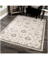 Orian Riverstone Manor Sarouk Soft White 5'3" x 7'6" Area Rug