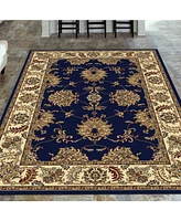 Closeout! Km Home 1330/1241/Navy Navelli Blue 5'5" x 8'3" Area Rug