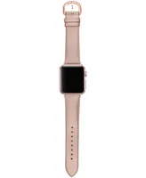 kate spade new york Women's Interchangeable Champagne Leather Apple Watch Strap 38mm/40mm