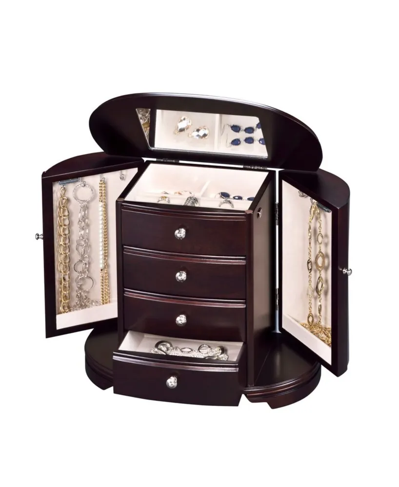 Pko Inc. Classic Charming Wooden Jewelry Box