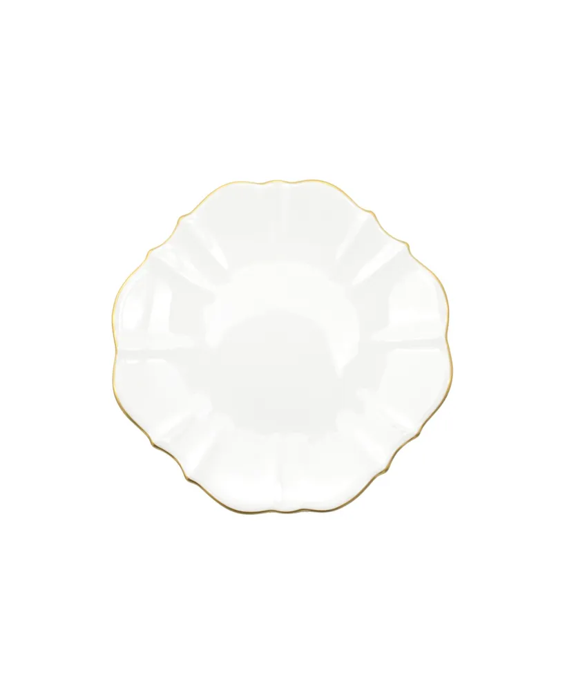 Twig New York Amelie Brushed Gold Rim 6.5" Bread Plate
