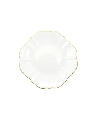 Twig New York Amelie Brushed Gold Rim 6.5" Bread Plate