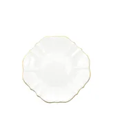 Twig New York Amelie Brushed Gold Rim 6.5" Bread Plate