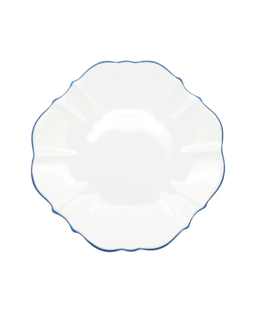 Twig New York Amelie Royal Blue Rim 10.5" Dinner Plate