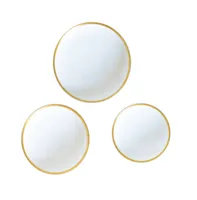 Twig New York Golden Edge Canape Plates - Set of 3