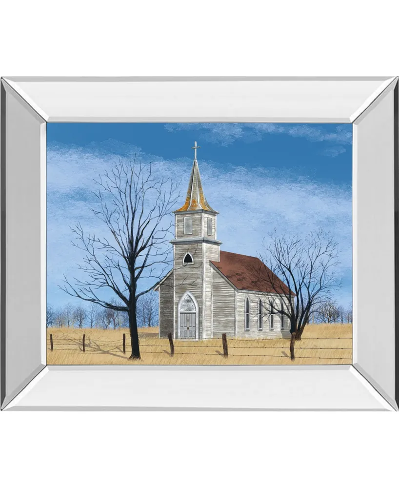 Classy Art Little House on The Prairie by Billy Jacobs Mirror Framed Print Wall Art - 22" x 26"