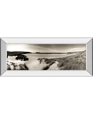 Classy Art The Wind in The Dunes Il by Noah Bay Mirror Framed Print Wall Art - 18" x 42"