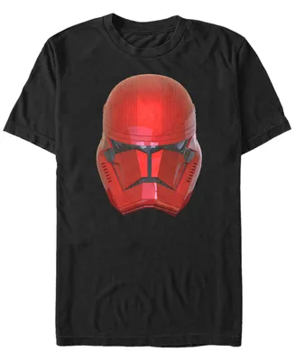 Star Wars Men's Rise Of Skywalker Sith Trooper Big Face Helmet Short Sleeve T-Shirt