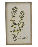 Tx Usa Corporation Thyme Wall Art Sign