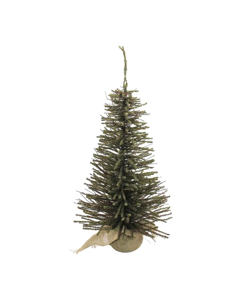 Northlight 2.5' Warsaw Twig Artificial Christmas Tree with Burlap Base