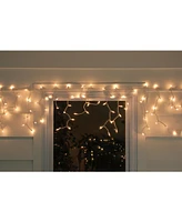 Northlight Set of Clear Mini Icicle Christmas Lights 3" Spacing