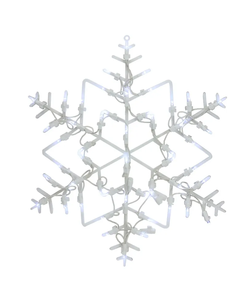 Northlight 16" Led Lighted Snowflake Christmas Window Silhouette Decoration