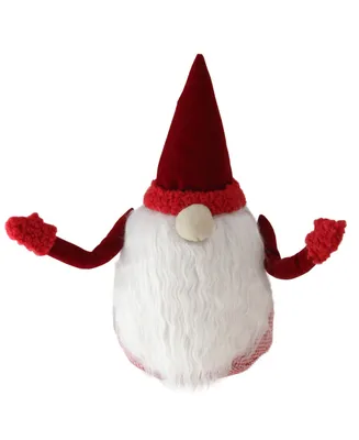 Northlight 11.5" Shapely Sammy Red and White Christmas Santa Gnome Figure