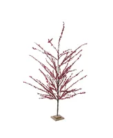 Northlight 59" Festive Artificial Red Berries Decorative Christmas Tree - Unlit