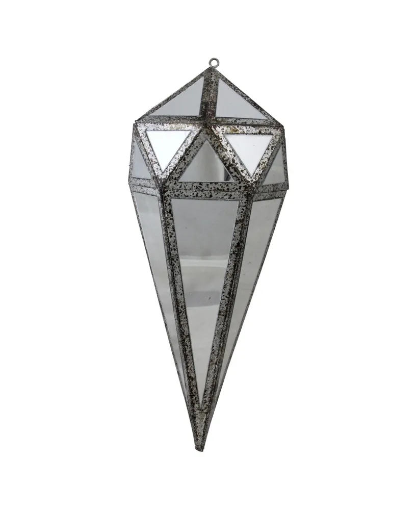 Northlight 10.5" Geometric Drop Christmas Ornament Decoration