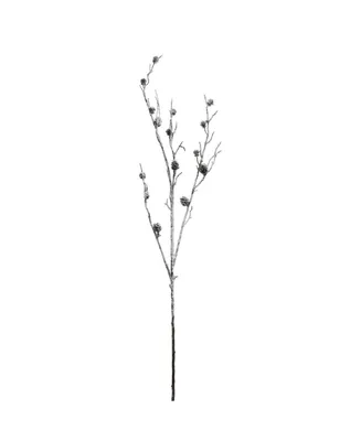 Northlight 42" Sparkling Frosted Pinecone Pine Twig Branch