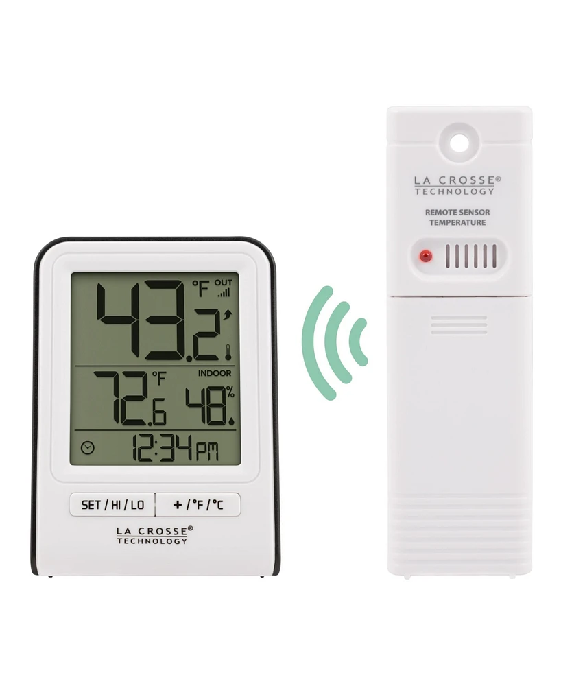 La Crosse Technology 308-1409WT Wireless Temperature Station with Time