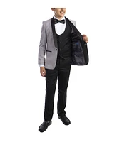 Perry Ellis Toddler Boy's 5-Piece Slim Fit Shawl Tuxedo Set