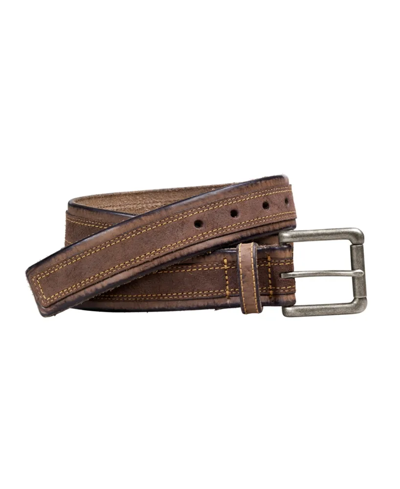 Johnston & Murphy Distressed Overlay Belt