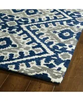 Kaleen Global Inspirations Glb01 17 Blue Area Rug Collection