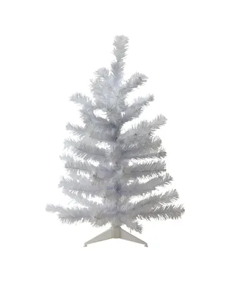 Northlight 24" White Balsam Pine Mini Artificial Christmas Tree - Unlit