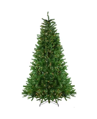Northlight 7.5' Pre-Lit Waterton Spruce Slim Artificial Christmas Tree - Clear Lights