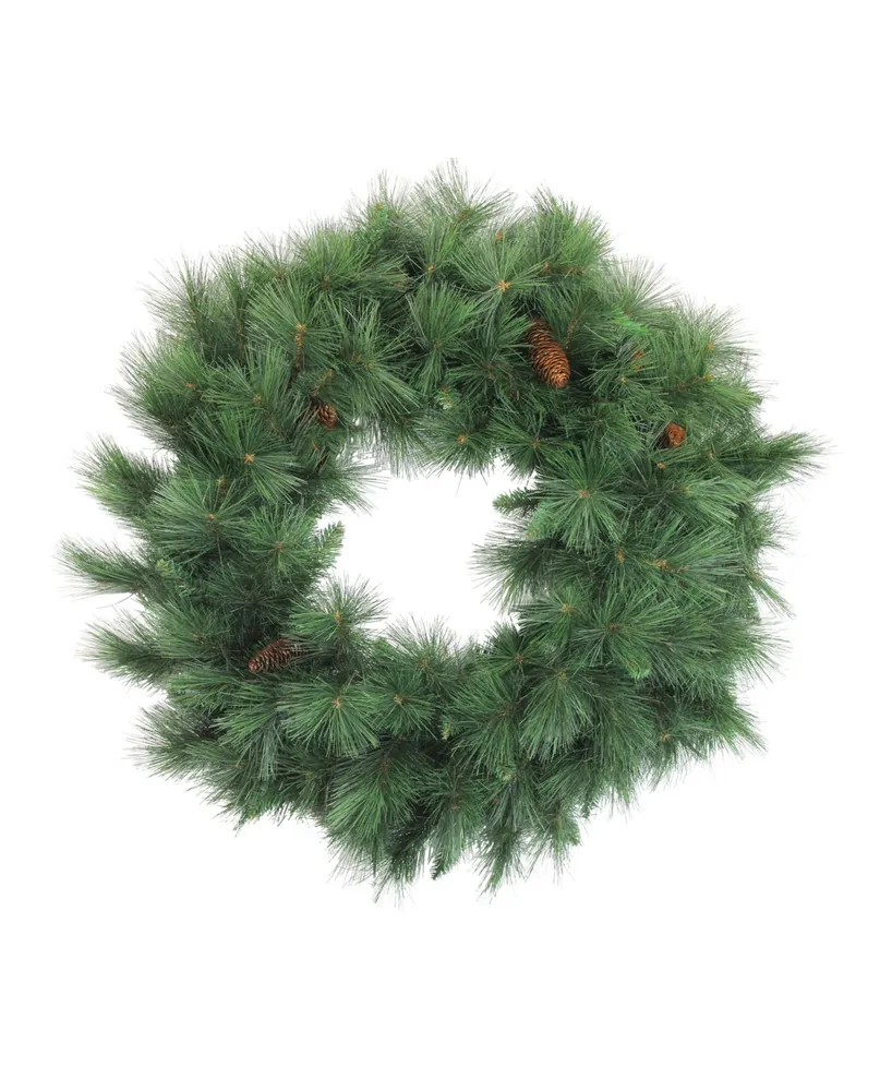 Northlight 36" White Valley Pine Artificial Christmas Wreath - Unlit