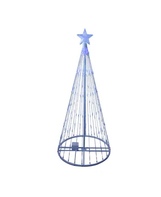 Northlight 4' Blue Led Lighted Show Cone Christmas Tree Outdoor Decoration