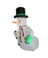 Northlight 8' Animated Inflatable Lighted Standing Snowman Christmas Outdoor Decoration