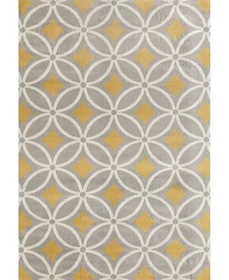 Main Street Rugs Haven Hav9104 Yellow 5' x 7' Area Rug