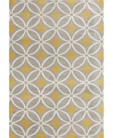 Main Street Rugs Haven Hav9104 Yellow 5' x 7' Area Rug