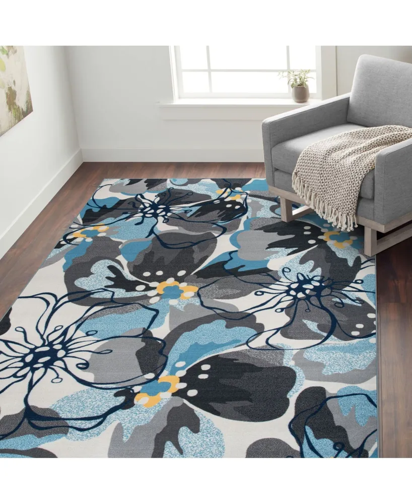 Main Street Rugs Laicos Lai505 Gray 5'3" x 7'3" Area Rug