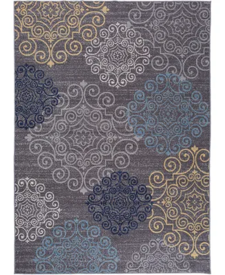 Main Street Rugs Laicos Lai508 Gray 7'10" x 10' Area Rug