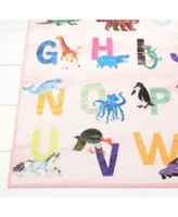 Home Dynamix Eric Carle Elementary Alphabet Decorative Pink Area Rug Collection