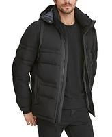 Marc New York Men's Huxley Crinkle Down Jacket with Removable Hood