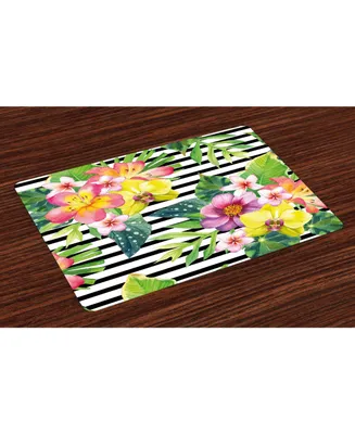 Ambesonne Floral Place Mats
