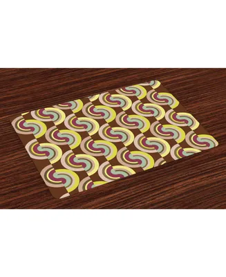 Ambesonne Retro Place Mats