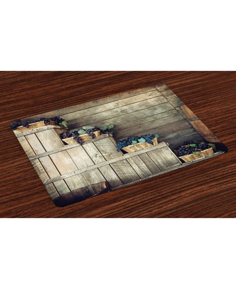 Ambesonne Vineyard Place Mats