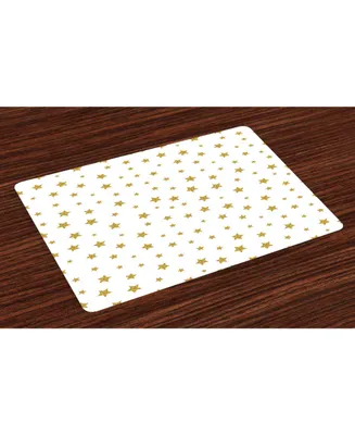 Ambesonne Star Place Mats, Set of 4