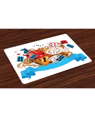 Ambesonne Alice In Wonderland Place Mats