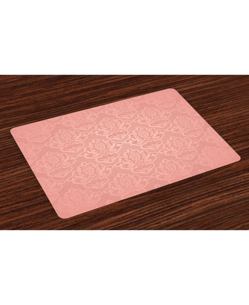 Ambesonne Peach Place Mats