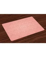 Ambesonne Peach Place Mats