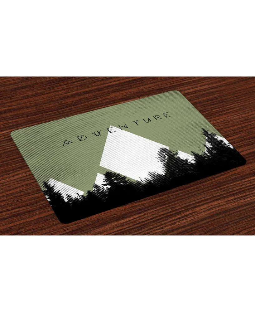 Ambesonne Adventure Place Mats, Set of 4